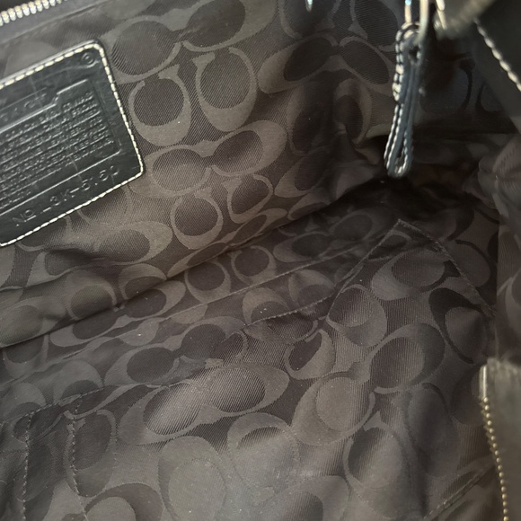 Coach Black Large Nylon Tote - Picture 12 of 14